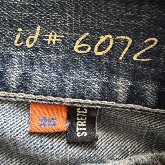 Tag Vintage Low Rise Straight Jeans Women's sz. 25 0 Blue Y2K 90s Retro - Picture 5 of 16